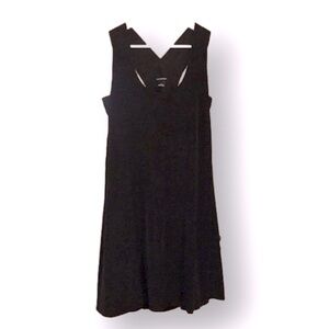 D350.Club Monaco Silk Swing Dress in Black